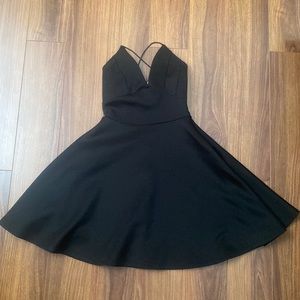 Super flattering black cocktail dress